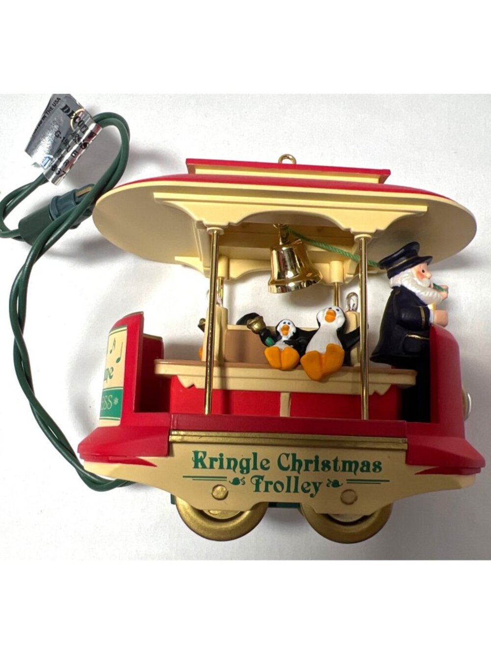 Hallmark 1994 Keepsake Ornament Kringle Trolley Magic Light Jingle Bell Lane Sno